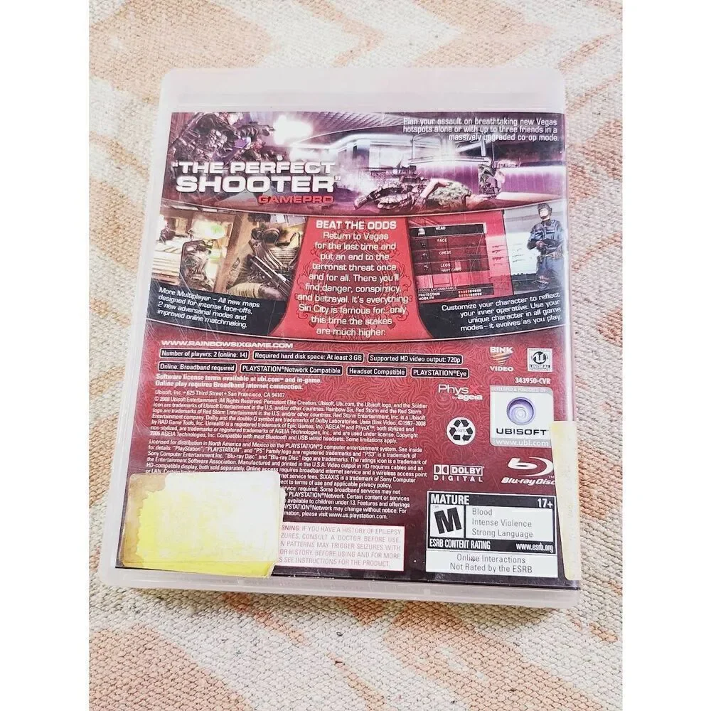 Tom Clancy's Rainbow Six Vegas 2 PS3 PlayStation 3